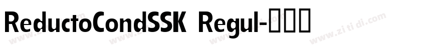 ReductoCondSSK Regul字体转换